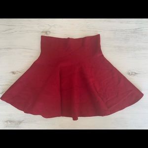 Bouncy Dark Red Skirt
